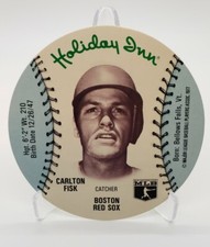 Carlton Fisk 1977 Holiday Inn MSA Baseball Card Disc Boston Red Sox HOF