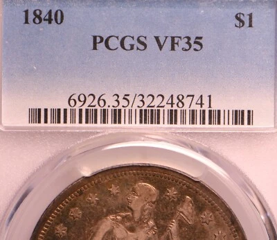 1840 seated liberty dollar - Image 1 of 4