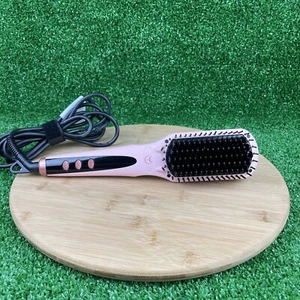 L'ange Le Vite Hair Brush Straightener Pink Blush Lange Thermal Ion Ceramic - Picture 1 of 7