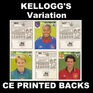 Merlin's FA Premier League 1995 Football Stickers Kellogg's Cereal (CE Back) - Picture 1 of 5