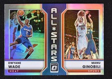 2022-23 Donruss Optic All-Stars Holo #18 Dwyane Wade/Manu Ginobili - Miami Heat