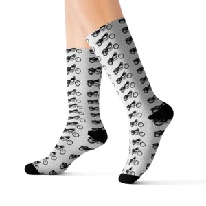 Motorcycle Socks, Biker Socks, Bike Socks, Motorcycle Rider, Biker Gift, - Picture 1 of 13