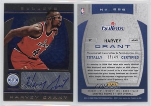 2013-14 Totally Certified Signatures Totally Blue /49 Harvey Grant #256 Auto