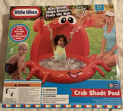 Itens divertidos para piscina infantil Little Tikes piscina sombra caranguejo - Imagem 1 de 4