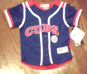 Chicago Cubs Youth Baseball Jersey 2T 3T 4T NWT Blue/Red - Picture 1 of 2