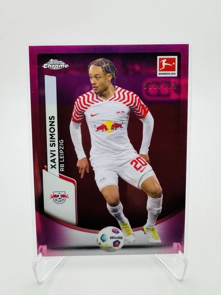 2023-24 Topps Chrome Bundesliga Xavi Simons - Magenta Refractor /399 - Image 1 of 2