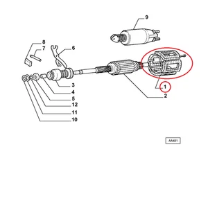 AVVOLGIMENTO MOTORINO AVVIAMENTO FIAT 126 BIS ORIGINALE 9939827 - Picture 1 of 1