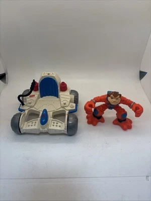 Fisher-Price Rescue Hero's 1999 - Cometa Space Monkey y vehículo satélite lunar Foto 1 de 4