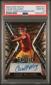 2023 Leaf Exotic Caleb Williams Auto PSA 10 - Picture 1 of 1