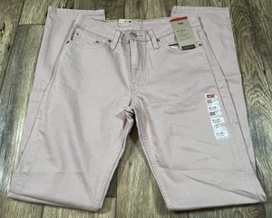 Levis 511 Slim Ease Tagged 30/34 Measure 31/34.5 Dusty Light Pink New NWT - Picture 1 of 5