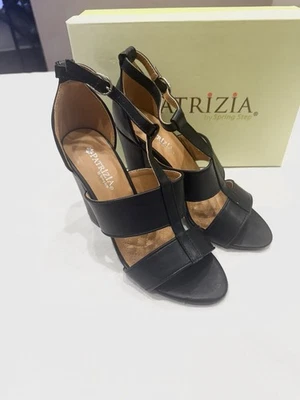 Patrizia by Spring Step, Women Sandals, Paola-B, Black, Size 8.5, [Damaged Box] - Image 1 of 4