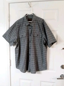 Northwest Territory Herren XXL Grau Button Down Hemd Kurzarm Taschen - Bild 1 von 5