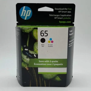 New HP 65 TOA36AN Black/Tri-color Ink Cartridge - Picture 1 of 2
