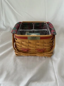 Longaberger Deck The Halls 2000 Christmas Collection mit 2 Protektoren, Liner, Tie-On - Bild 1 von 9