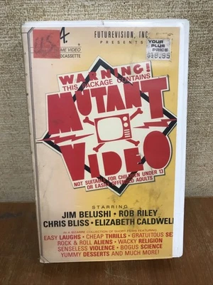 Rare HTF MUTANT VIDEO '86 Jim Belushi Michael Douglas USA HOME VIDEO Case & VHS - Image 1 of 4