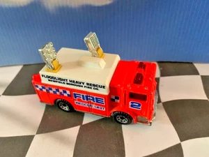 Matchbox 1992 MB57 Mack Auxiliary Power Truck Fire Rescue Unit ORANGE - Picture 1 of 2