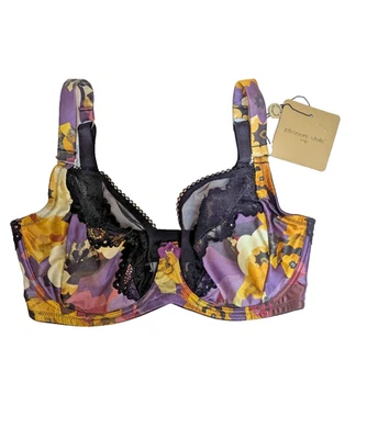 Pleasure State VIP Bra 32G  Deco Fan Print P20-3101v - Image 1 of 2