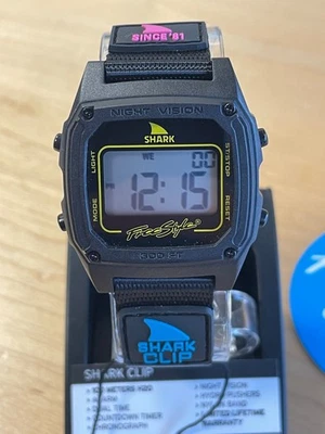 Reloj Freestyle Shark Clásico Clip Primario Negro Cuarzo 100M 38mm Foto 1 de 4