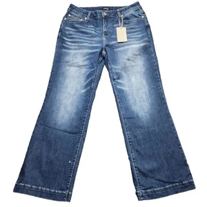 Faded Blue Wide Leg Flamingals Womens Jeans size X-Large - Picture 1 of 7