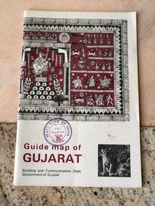 India vintage tourist brochure - Guide Map of Gujarat - Maps & Tour Guide - Picture 1 of 10