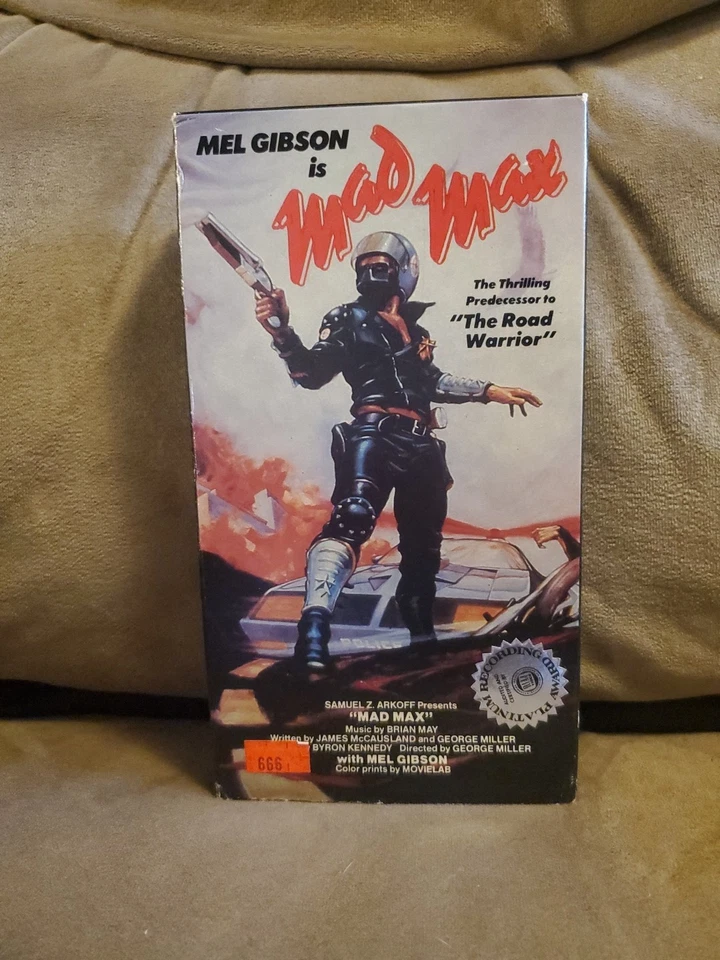 Mad Max 1983 VHS Starting Mel Gibson ~ Rare ~ Vestron Video - Image 1 of 4