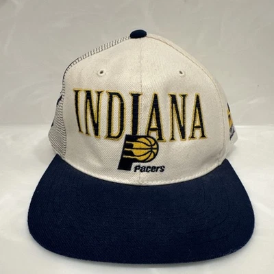 Indiana Pacers Vintage Años 90 Baloncesto Deportes Especialidades Snapback Sombrero Nuevo con Etiquetas Nuevo Foto 1 de 4