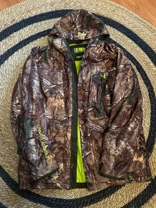 Under Armour Realtree Xtra Camo Gunpowder Hunting Jacket And Bibs Set-2XL,W40 - Picture 1 of 5
