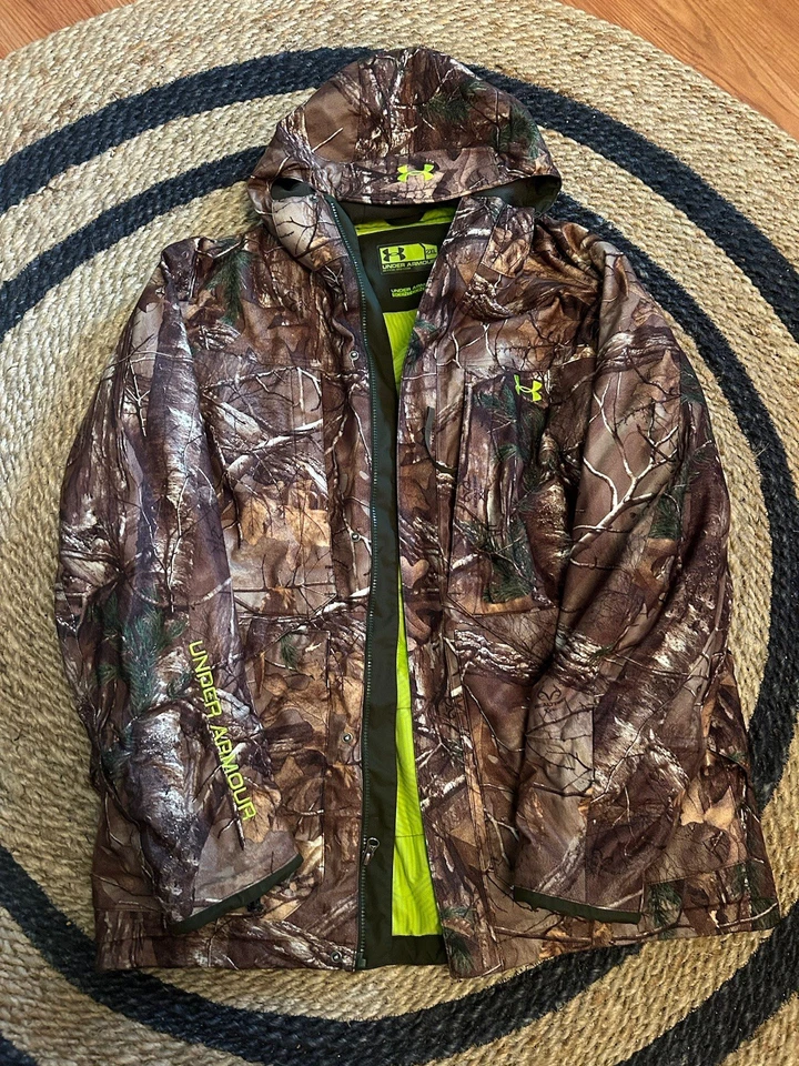 Under Armour Realtree Xtra Camo Gunpowder Hunting Jacket And Bibs Set-2XL,W40 - Image 1 of 4