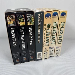 Mixed Lot 7 VHS Sherlock Holmes Legendary Movies, Last Vampyre, Bachelor & More - Picture 1 of 4