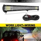 28Inch LED Work Light Bar Flood Spot Lights Driving Lamp+Wiring Harness Kit 12V