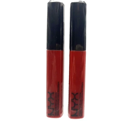 LOT OF 2 NYX Mega Shine Lip Gloss Color LG137A PERFECT RED Sealed - Image 1 of 4