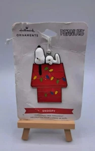 Peanuts Hallmark Ornament Snoopy on Top of Doghouse Holiday Metal 2021 - Picture 1 of 2