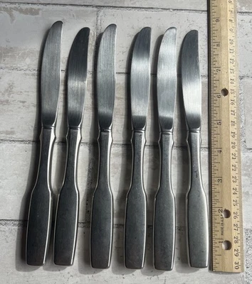 Oneida Paul Revere Set of 6 Dinner Knives Community Stainless Flatware - Image 1 of 4