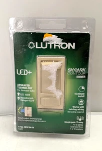 Lutron Skylark Contour Dimmer Switch CTCL-153PDH-IV LED/CFL 150W, Ivory 3-Way - Picture 1 of 6