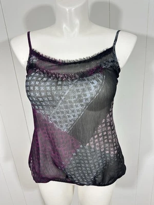 Blusa Top Guess Floral Correa Espagueti Camisola Para Mujer Talla Grande Gasa Foto 1 de 4