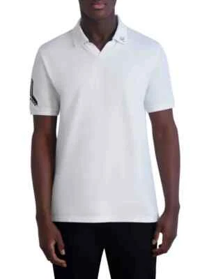Karl Lagerfeld Paris Logo Johnny Collar Polo MSRP $119 - Image 1 of 3