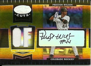 2004 Leaf Certified Cuts Marble Signature Gold Position Preston Wilson 72 30/50 - Picture 1 of 2