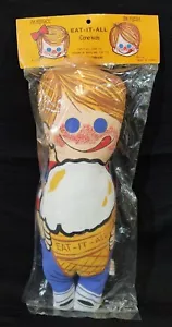 EAT-IT-ALL Gelato Vintage CONE KIDS Peluche Bambola Ragazzo Fresco NUOVO Sigillato Originale - Foto 1 di 12