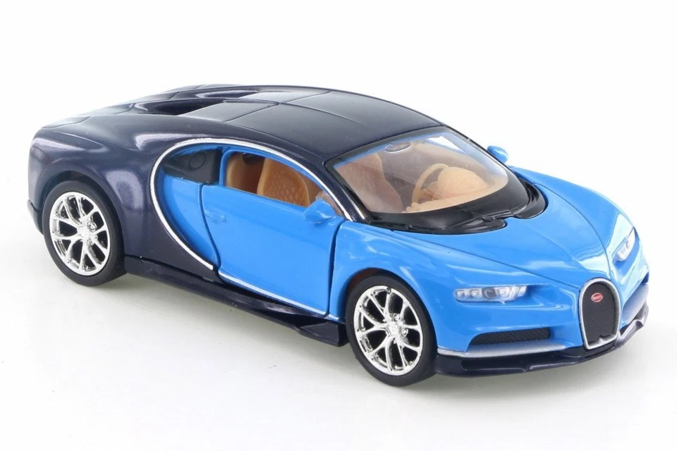 BUGATTI CHIRON BLUE DIECAST CAR BY WELLY 43738D - Image 1 of 1