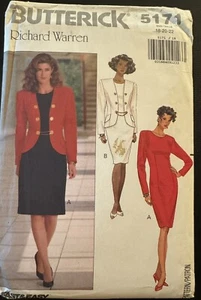 Butterick Richard Warren pattern 5171 Misses'/Petite Jacket & Dress sz 18-22 unc - Picture 1 of 2