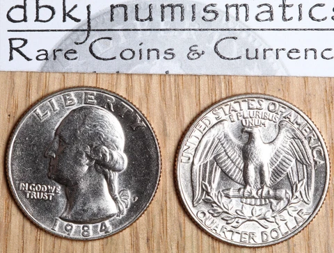 1984 (P) Washington Quarter Clad 25¢ - BU - Brilliant Uncirculated Cover