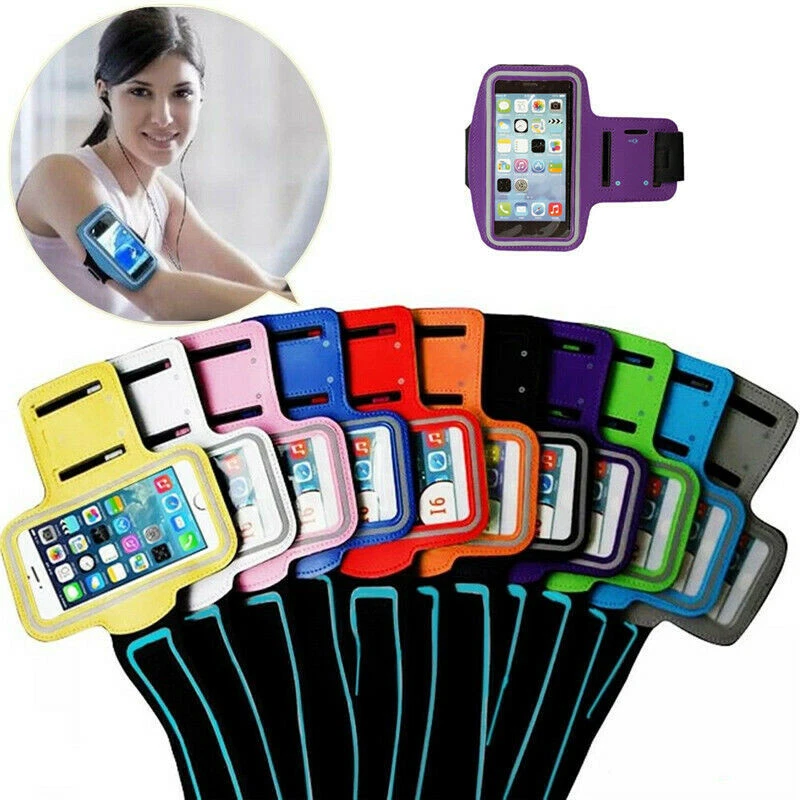 Sports Cycling Running Hike Jog Gym Reflective Armband Key Bag Case Cover Holder - Image 1 of 4