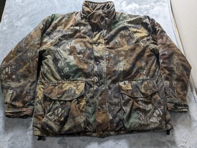 VTG Duxbak Camo Jacket Mens XL Quilted Advantage Timber Hunting Outdoor READ - Image 1 of 4