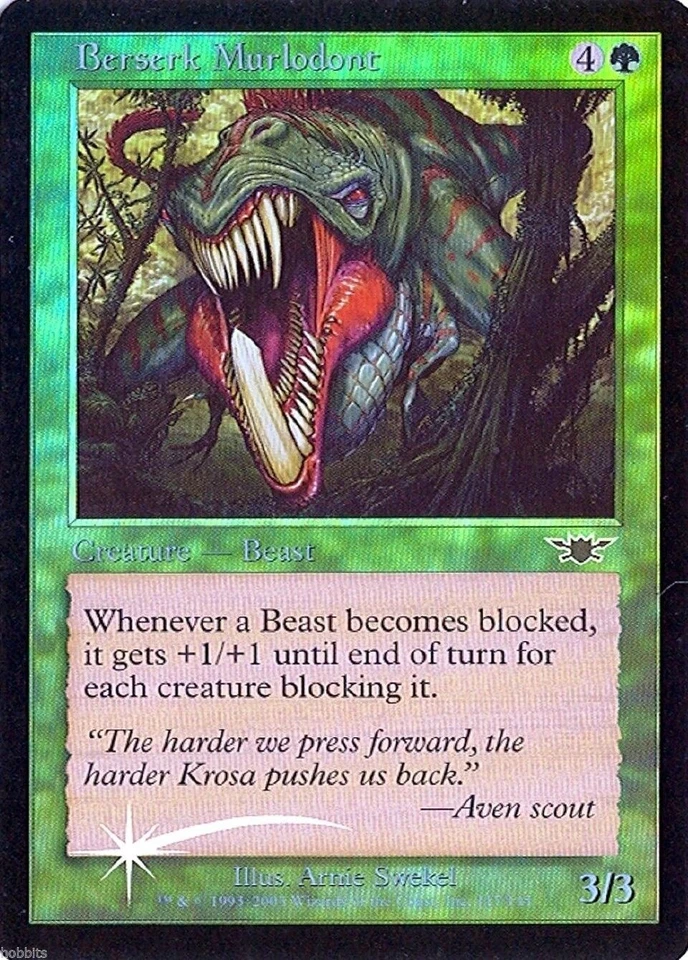 MTG - Legions - Berserk Murlodont - Foil - NM - Image 1 of 1
