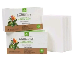Sunny Valley Orchard 2 Boxes of laundry sheets Up to 300 Loads-Rainforest-NEW - Picture 1 of 2