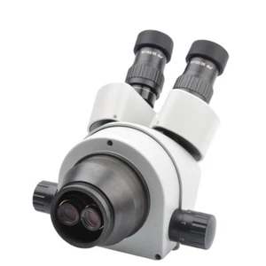 Trinocular Zoom Stereo Microscope Head 7X-45X Simul-focal with CTV CCD Adapter - Picture 1 of 7