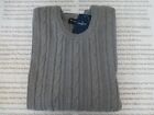 Hackett Cable Knit Jumper Mens Grey Crew-Neck Size Xl-Xxl Lux Sweater Bnwt R£175