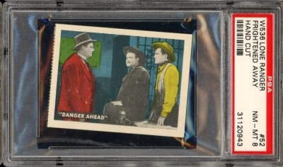 1950-60 W536-2 Lone Ranger Perforated #52 Frightened Away PSA 8 - Image 1 of 2