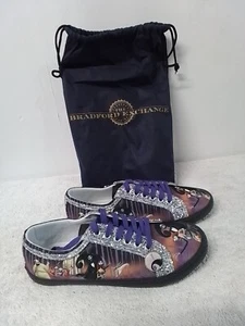 Size 9.5 Women's The Nightmare Before Christmas Ever-Sparkle Canvas LaceUp Shoes - Picture 1 of 7