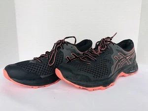 Asics Damen schwarz pink Laufen Sport Stil Schuhe AmpliFoam Turnschuhe Größe 8  - Bild 1 von 7